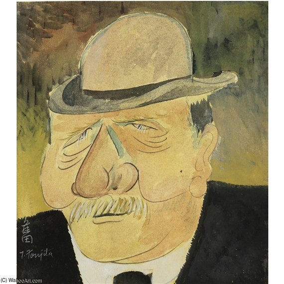 L'homme Au Chapeau Melon — Léonard Tsuguharu Foujita