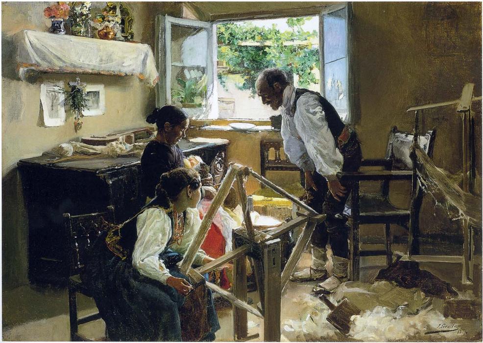 Segovia Family, The Suckling Child — Joaquín Sorolla Y Bastida
