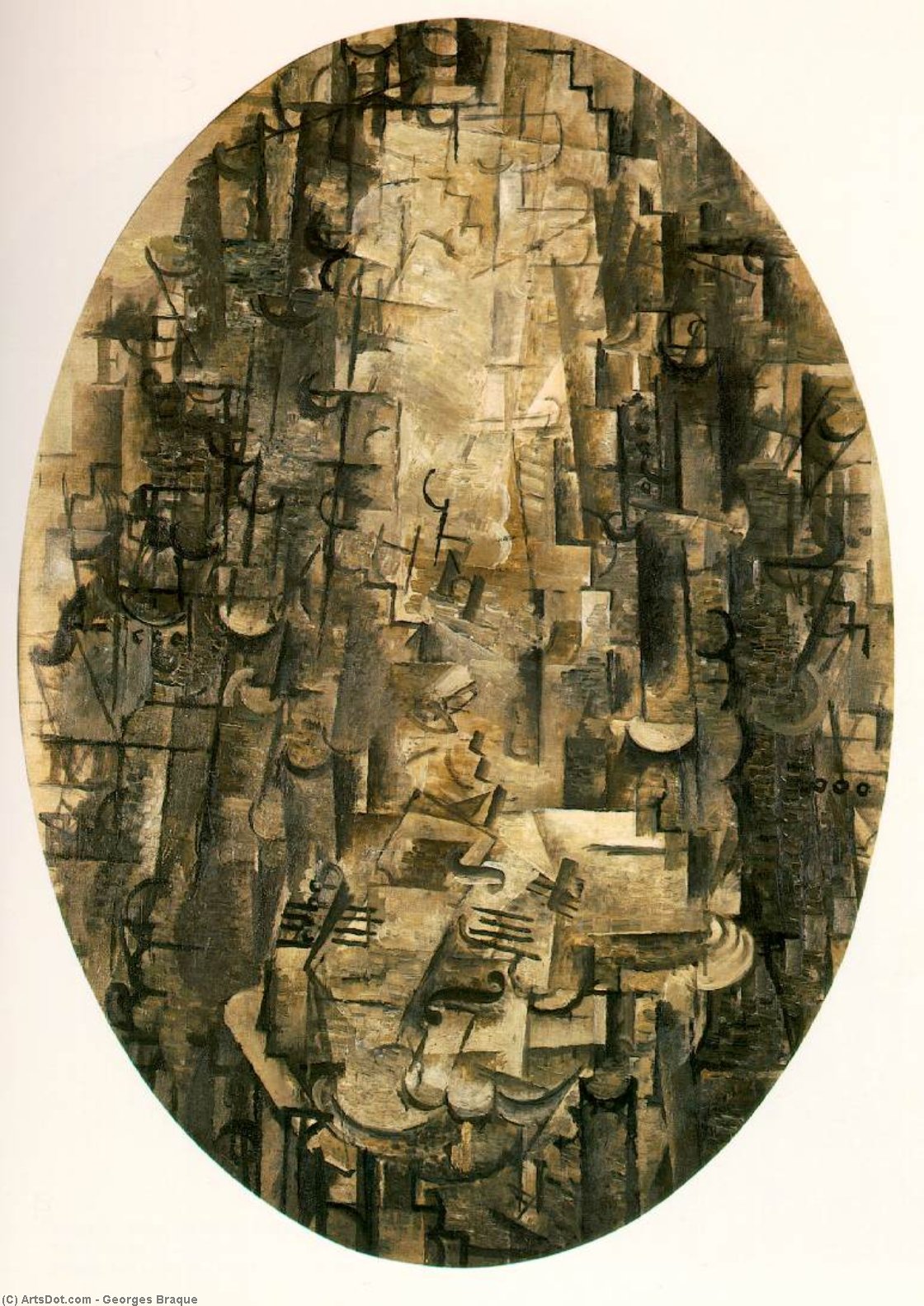 Man With A Violin — Georges Braque