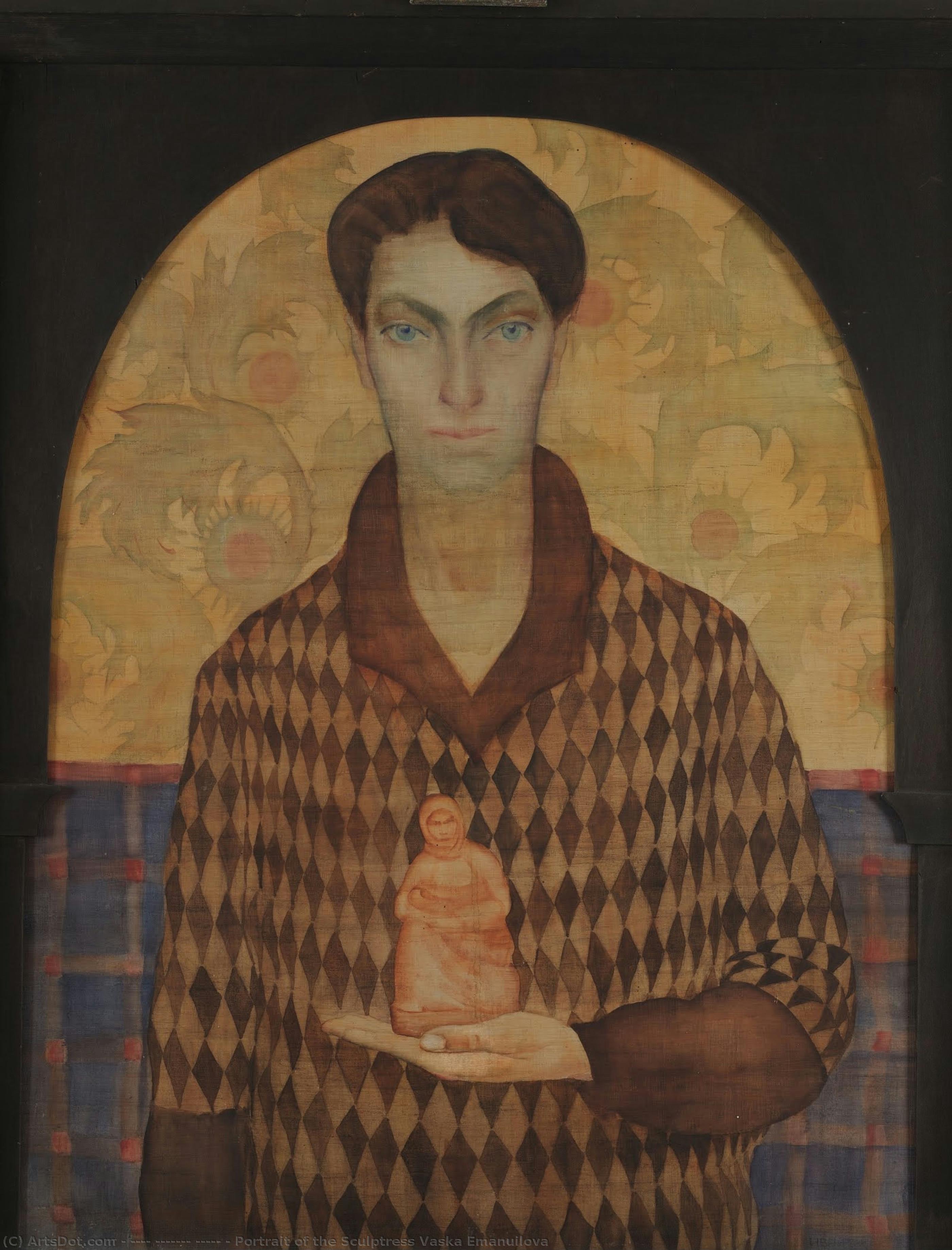 Portrait Of The Sculptress Vaska Emanuilova — Maksim Nikiforovič Vorobjev
