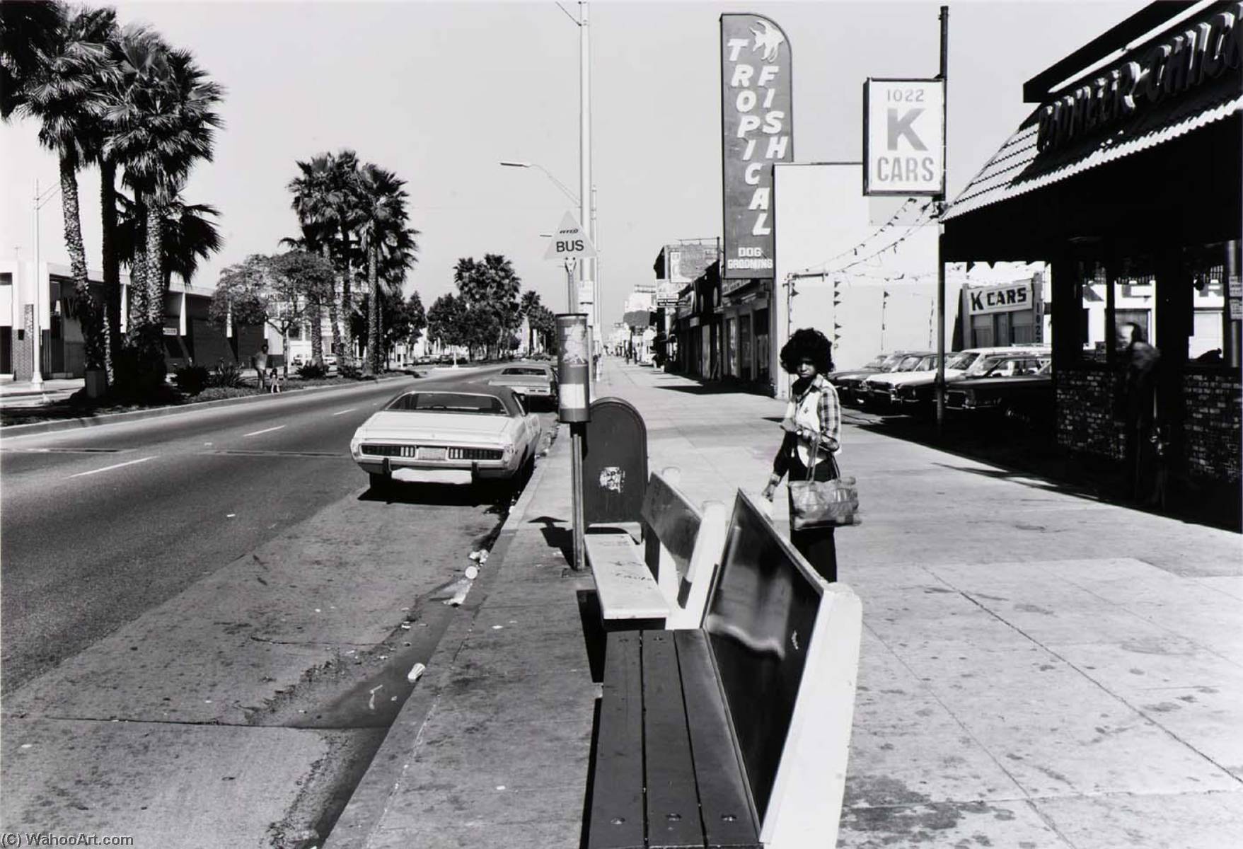 Public Transit Areas, 10th St. And Long Beach Blvd., Looking East, From The Long Beach Documentary Survey Project — Anthony Hernandez