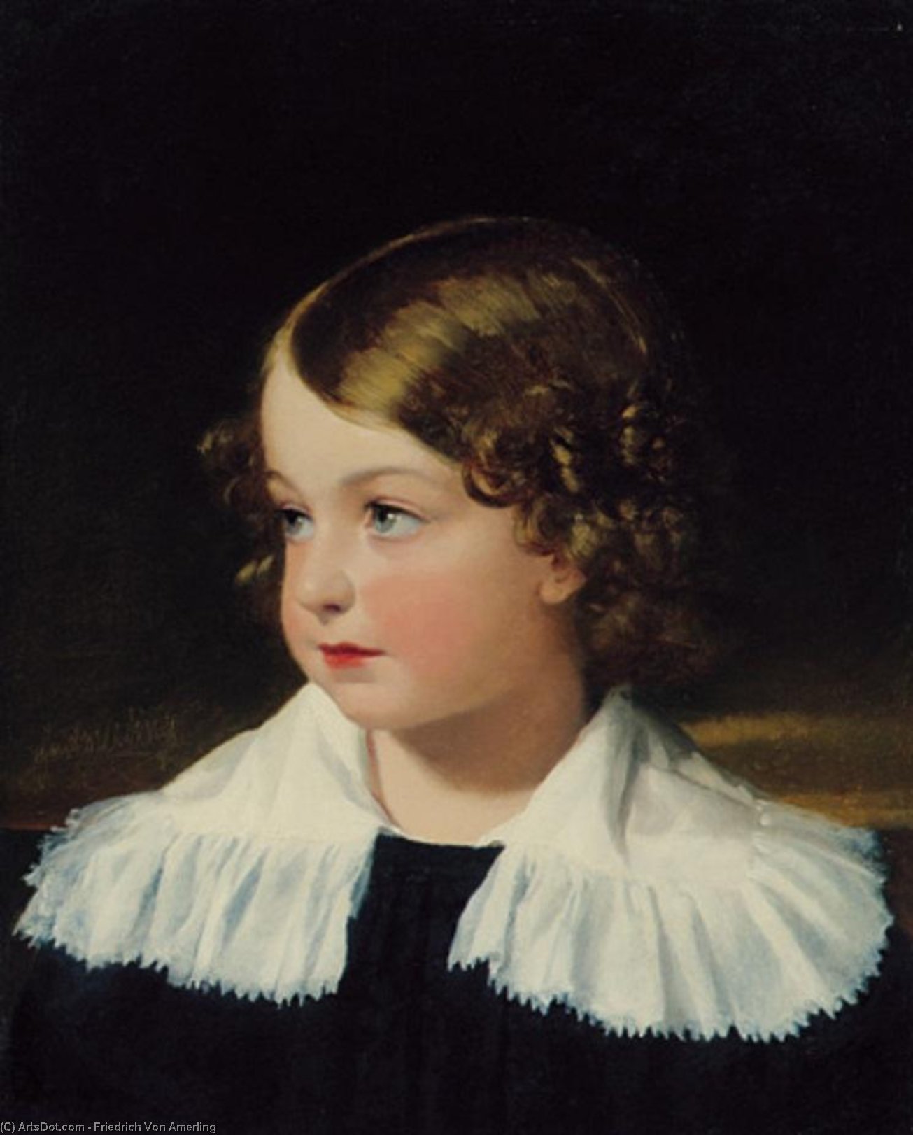 Portrait Of A Boy (also Known As Eduard Edler Von Mosel) — Friedrich Ritter Von Amerling