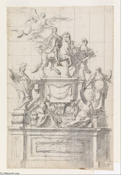 Sign For A Monument To Emperor Charles Vi Of Naples — Baldassarre De Caro