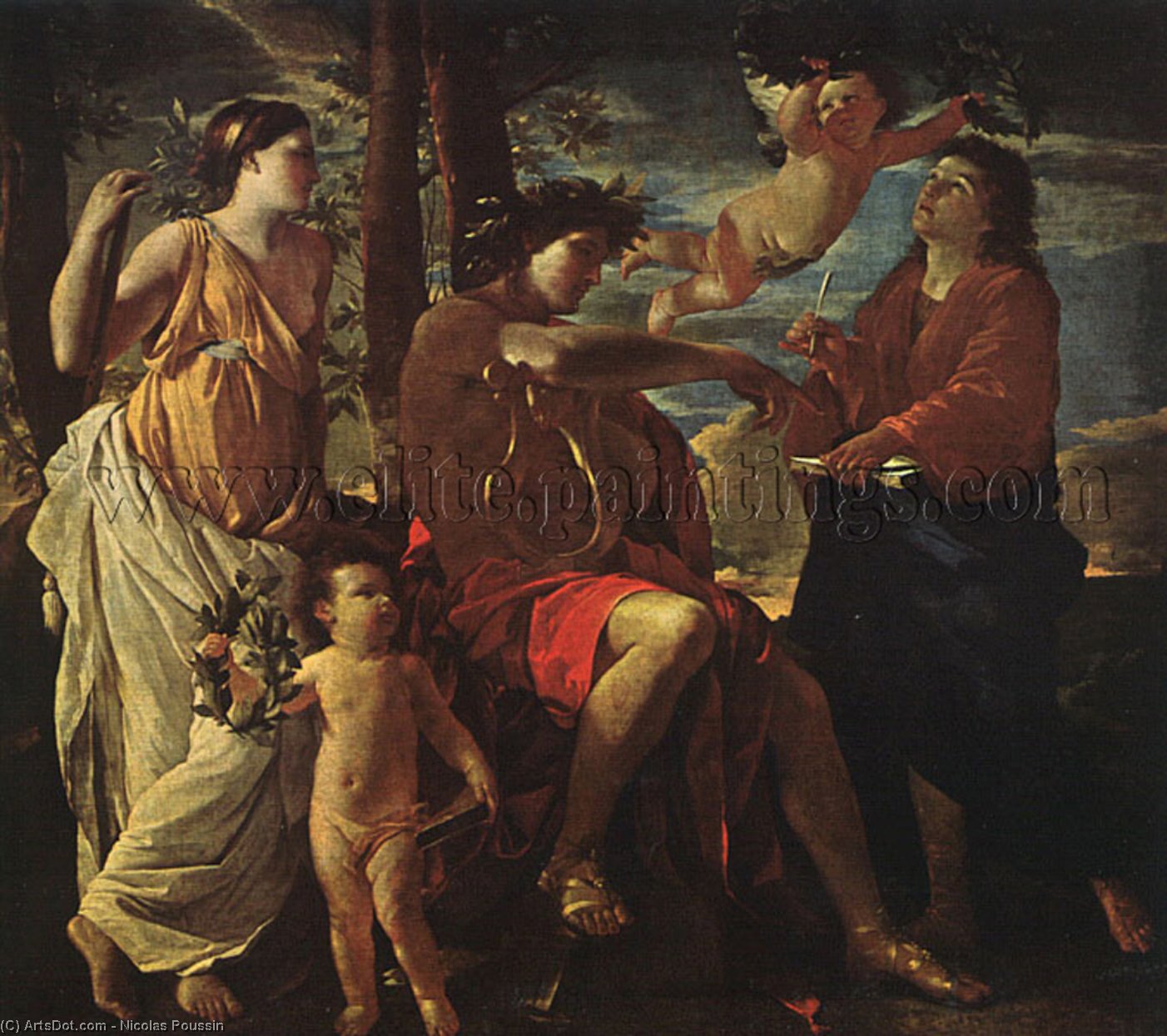 The Inspiration Of The Poet, Musée Du Louvr — Nicolas Poussin
