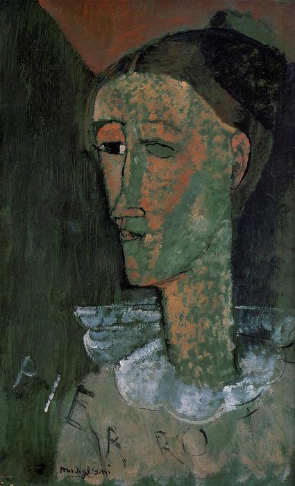 Pierrot (also Known As Self Portrait As Pierrot) — Amedeo Clemente Modigliani