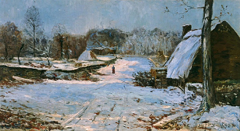 Cottages In The Snow — Maxime Emile Louis Maufra