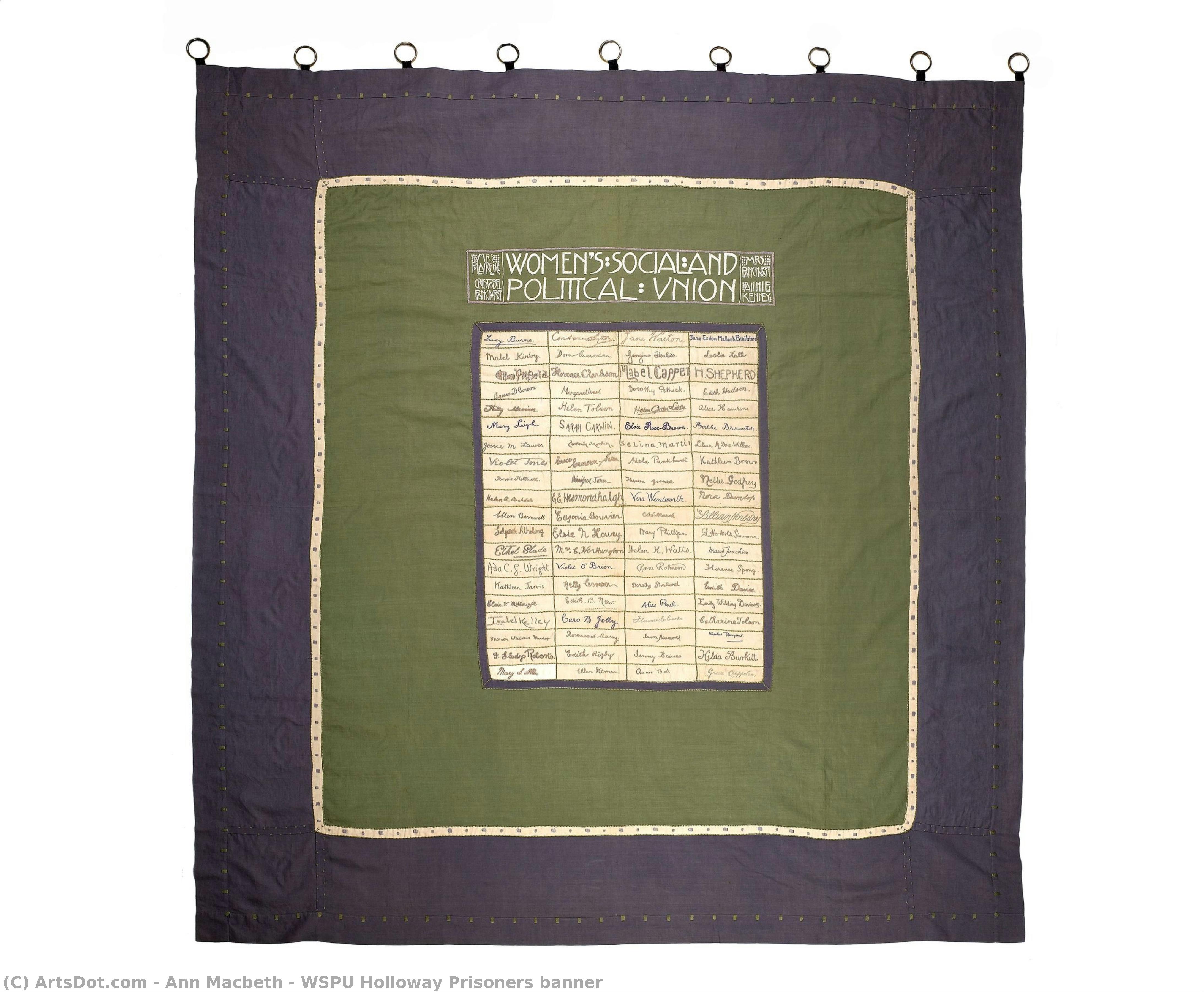 Wspu Holloway Prisoners Banner — Ann Macbeth