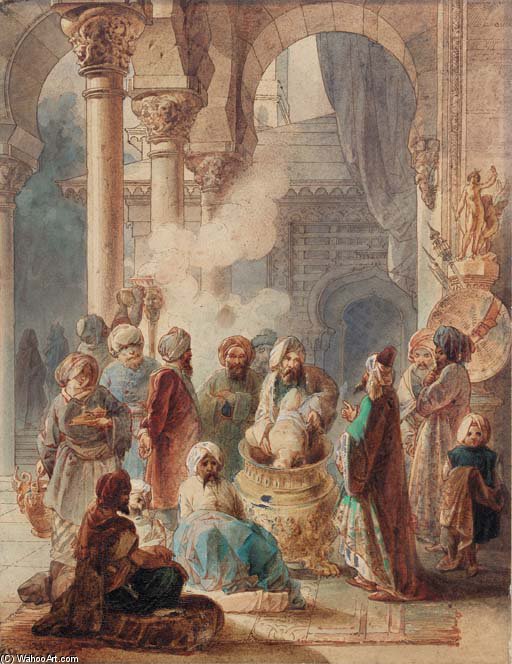 A Pagan Sacrifice In An Ottoman Palace — Adrien Dauzats
