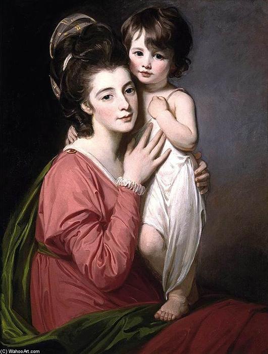 Portrait Of Mrs Henrietta Morris And Her Son John — George Romney