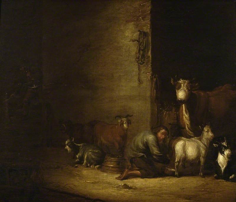 Interior Of A Stable — Cornelis Saftleven (cornelis Zachtleven)
