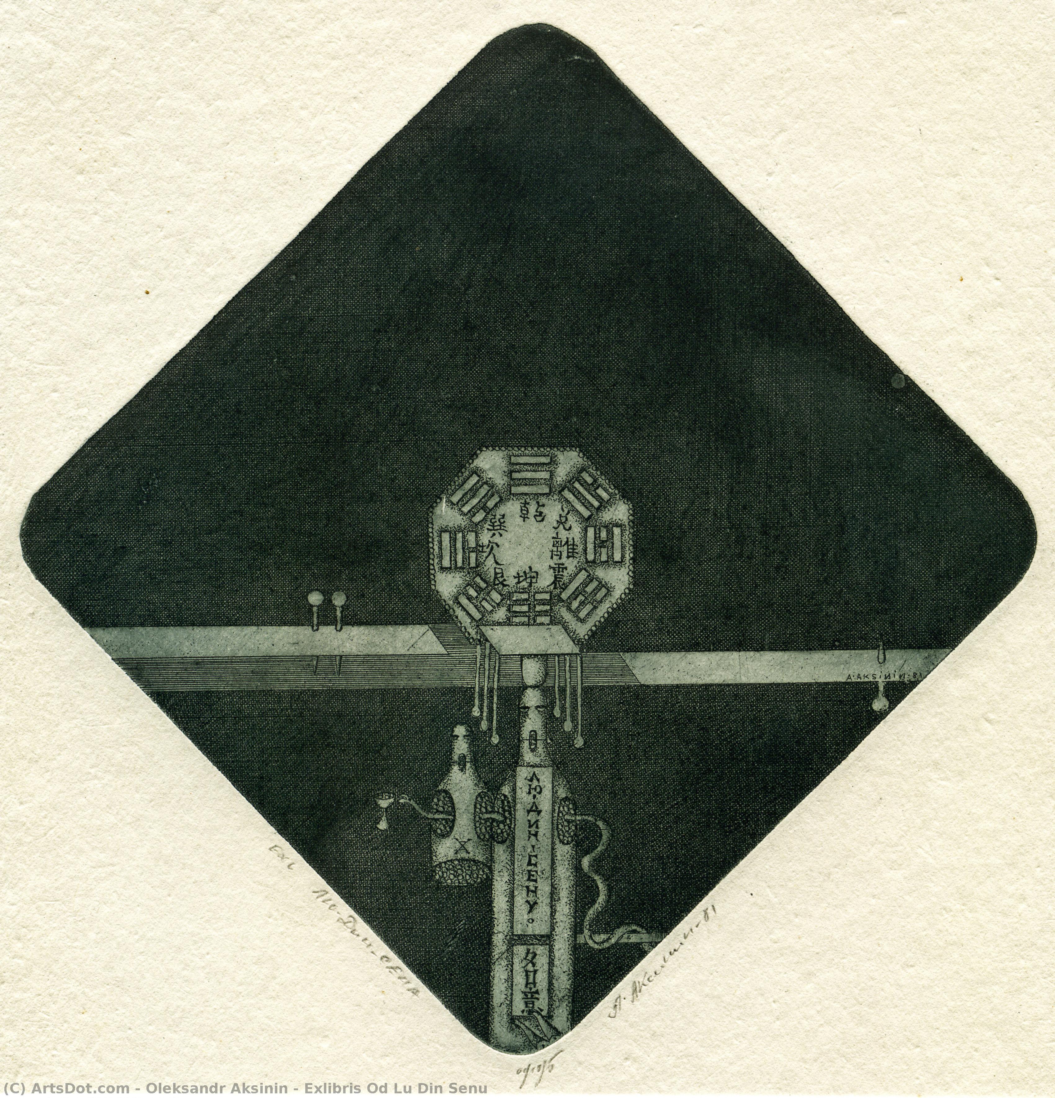 Exlibris Od Lu Din Senu — Oleksandr Aksinin