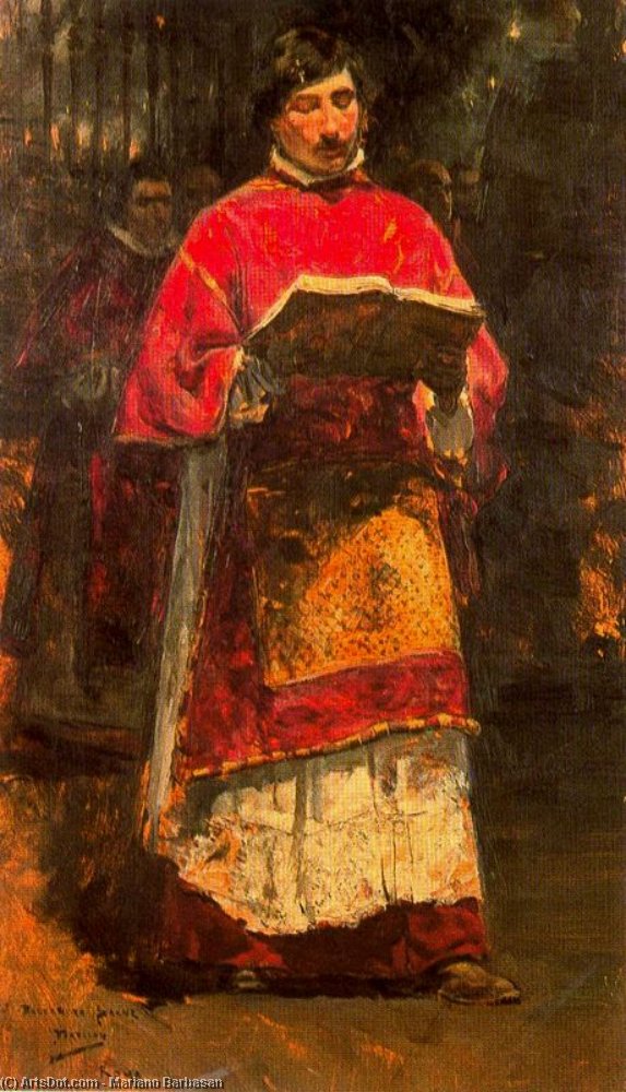 Church Scene — Мариано Барбасан
