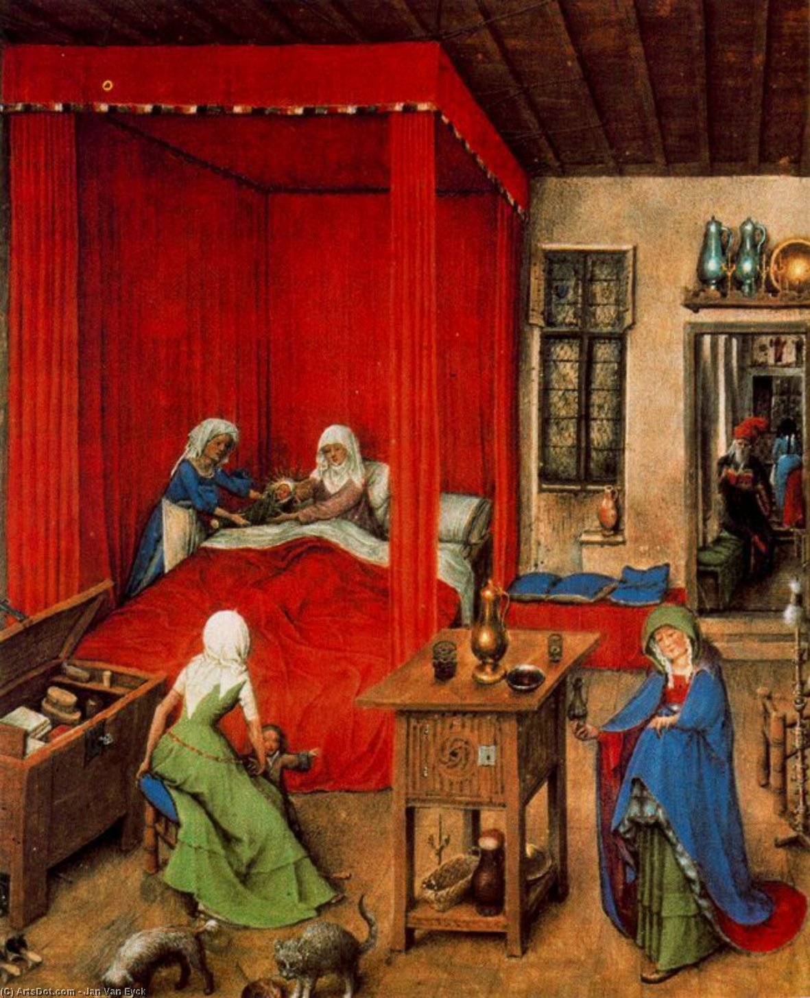 The Birth Of St John The Baptist — Jan Van Eyck