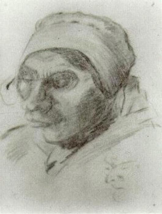 Peasant Woman, Head — Vincent Willem Van Gogh