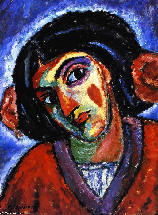 Inclined Head Of A Woman — Alexej Von Jawlensky