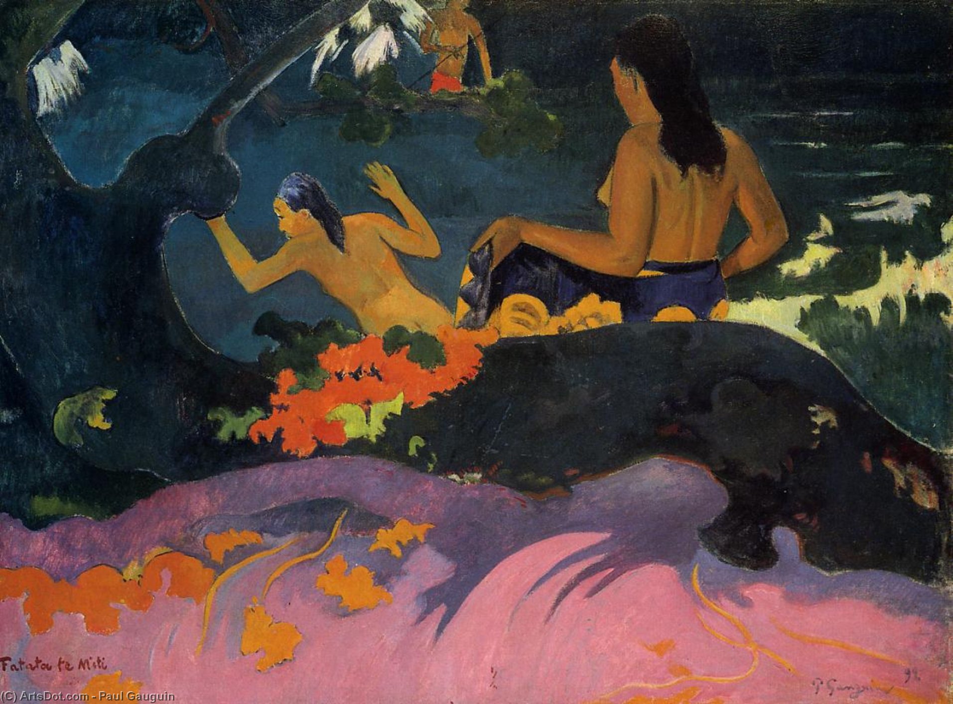 Fatata Te Miti (also Known As By The Sea) — Евгејн Жорж Паул Гаугин
