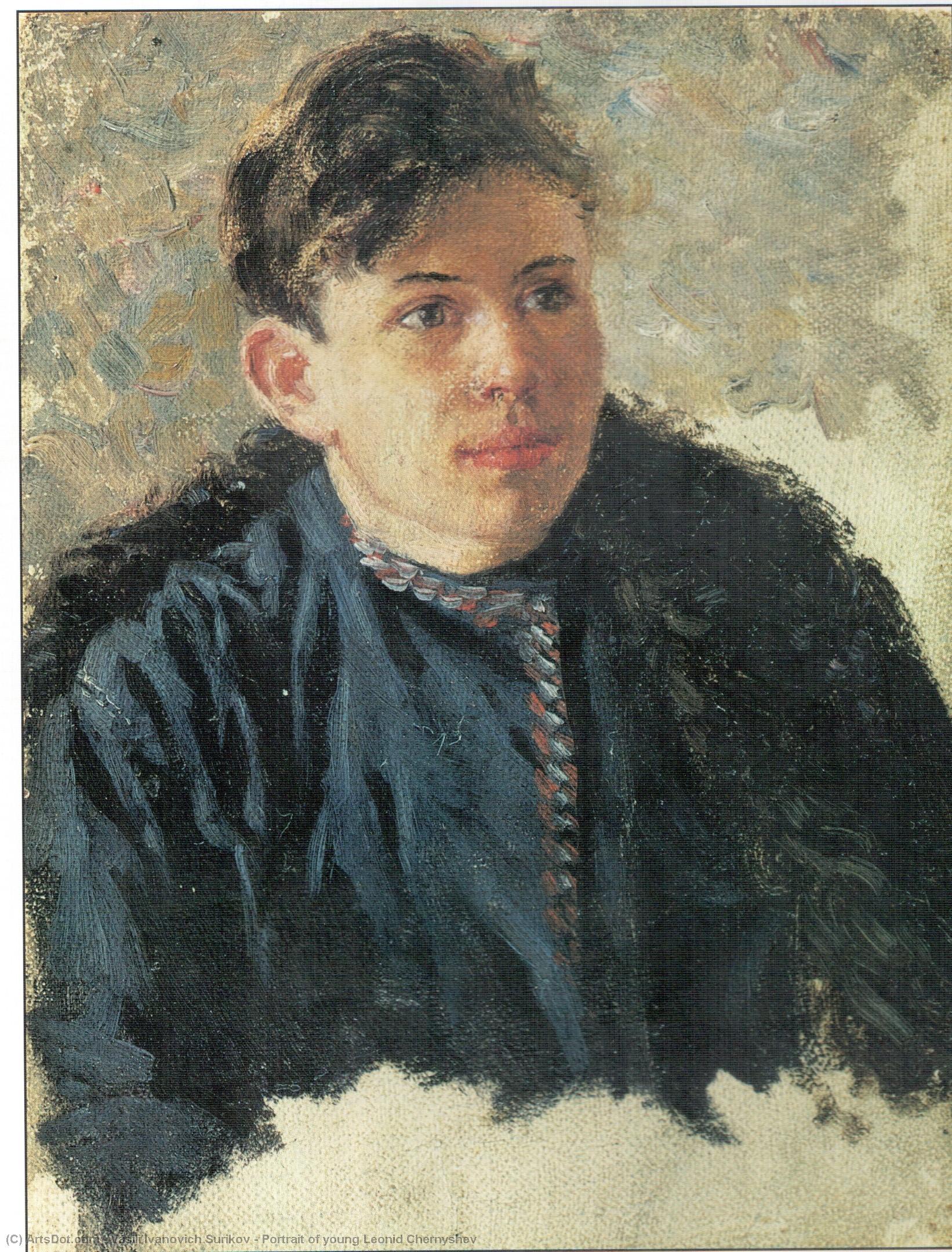 Portrait Of Young Leonid Chernyshev — Vasily Ivanovich Surikov