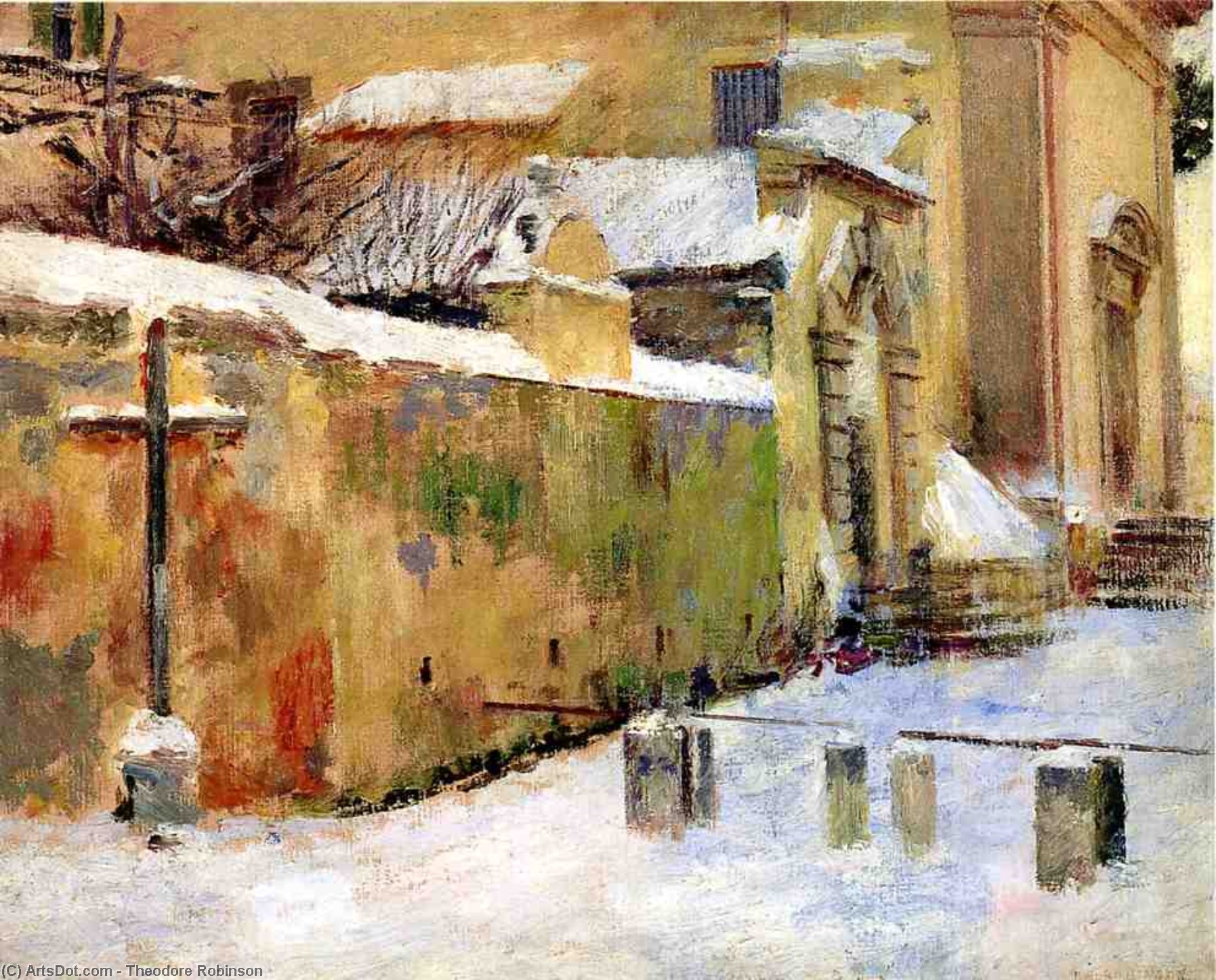 Church In Snow — Теодор Робинсон
