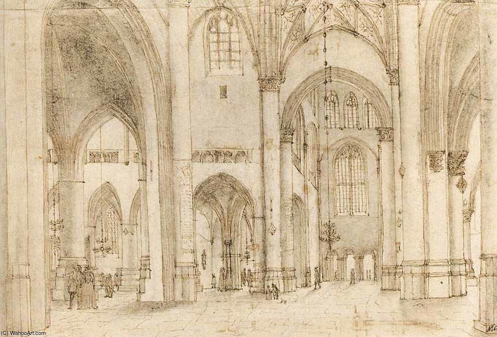 Interior Of St Bavos Church In Haarlem — Pieter Jansz. Saenredam