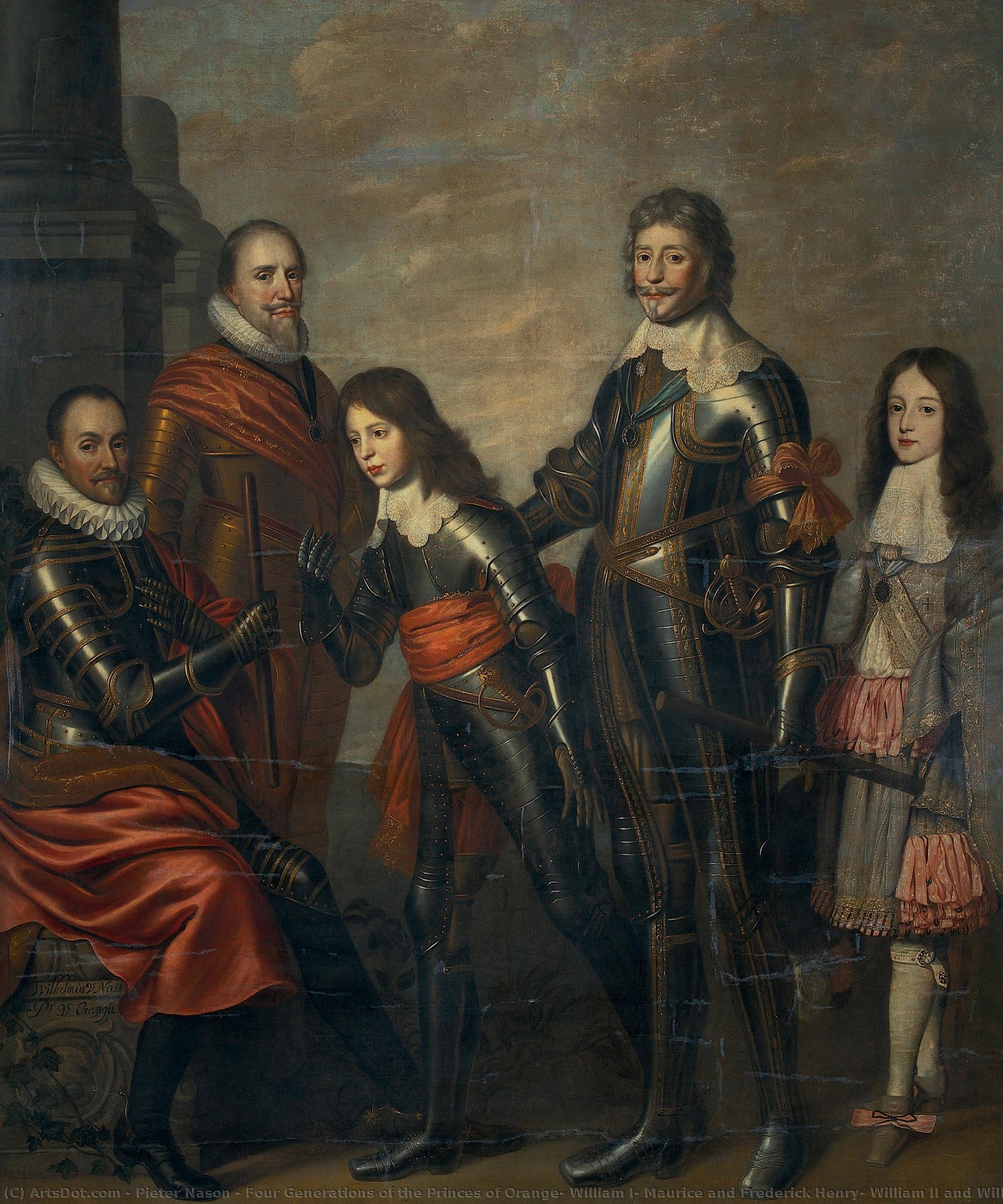 Four Generations Of The Princes Of Orange: William I, Maurice And Frederick Henry, William Ii And William Iii, Pieter Nason, C. 1660 - C. 1662 — Pieter Nason