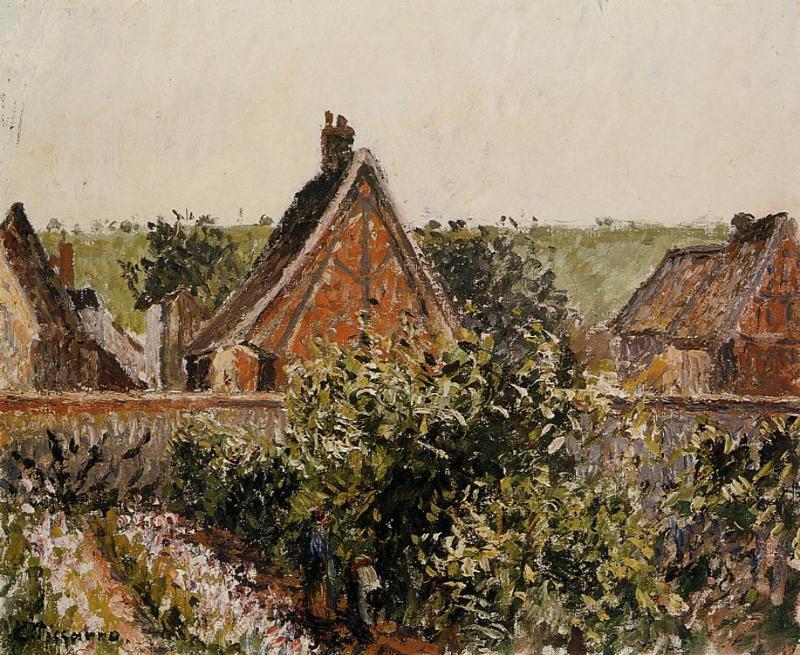 Ernte Im Obstgarten, Eragny — Camille Pissarro