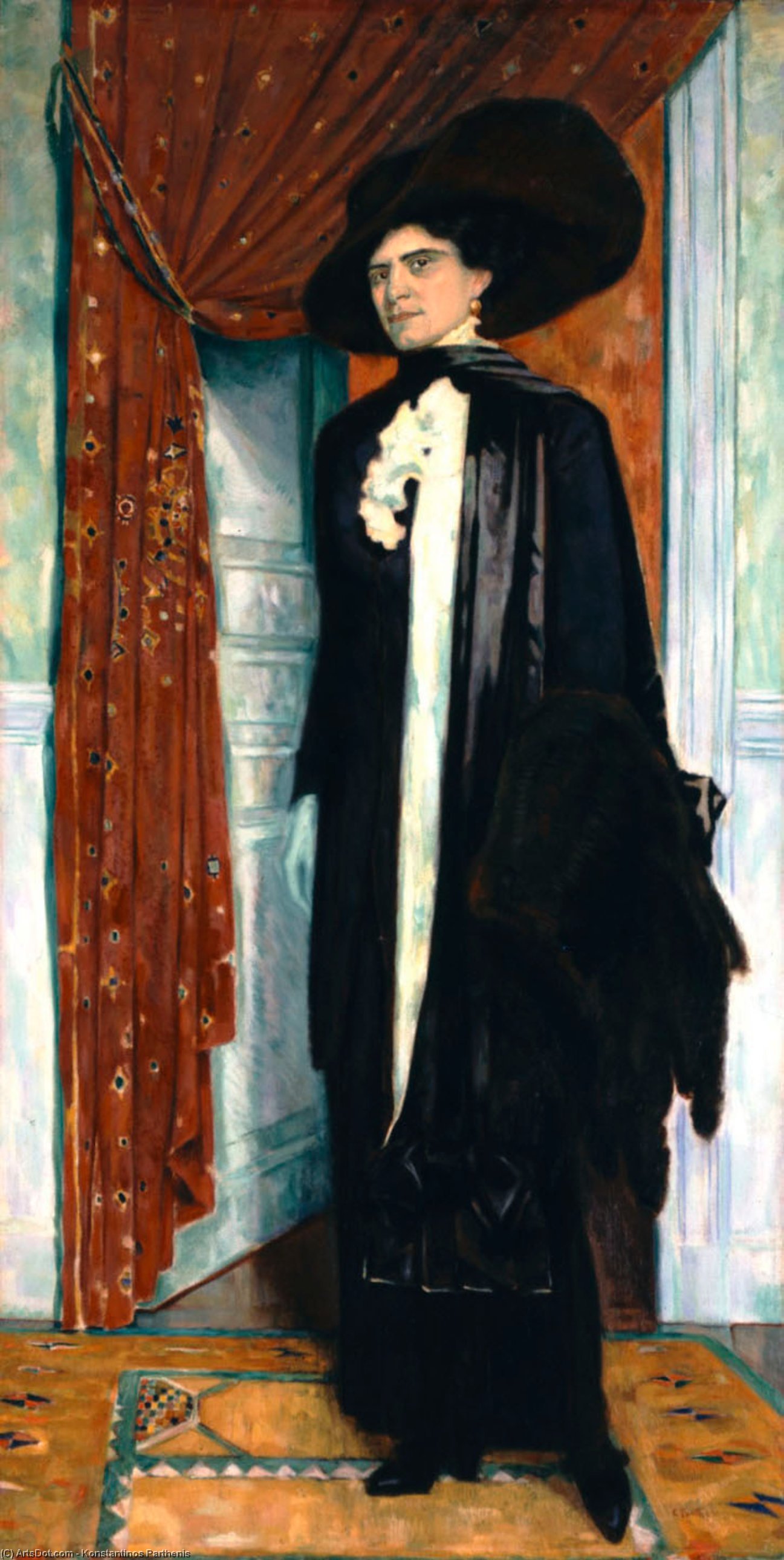 Portrait Of Julia Parthenis — Konstantinos Parthenis