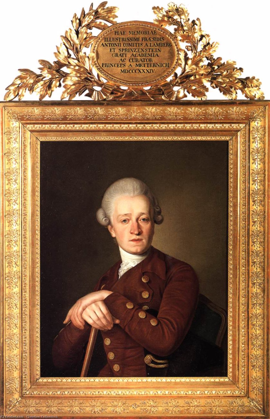 Portrait Of Anton Franz De Paula, Count Lamberg-sprinzenstein — Christian Kollonitsch