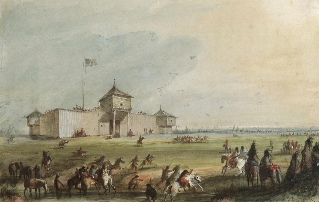 Racing At Fort Laramie — Alfred Jacob Miller