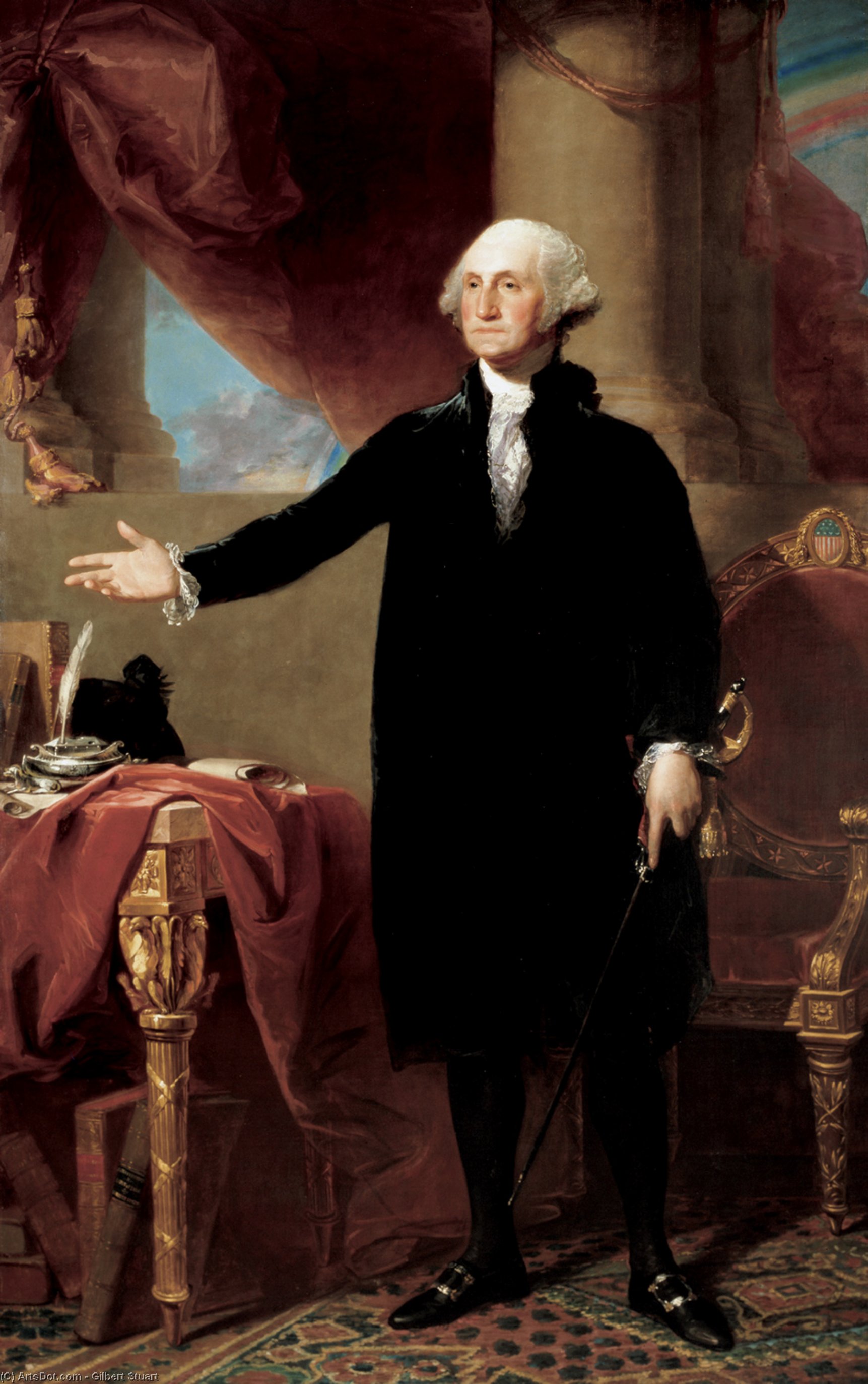 George Washington (the Landsdowne Portrait) — Джильберт Стюарт