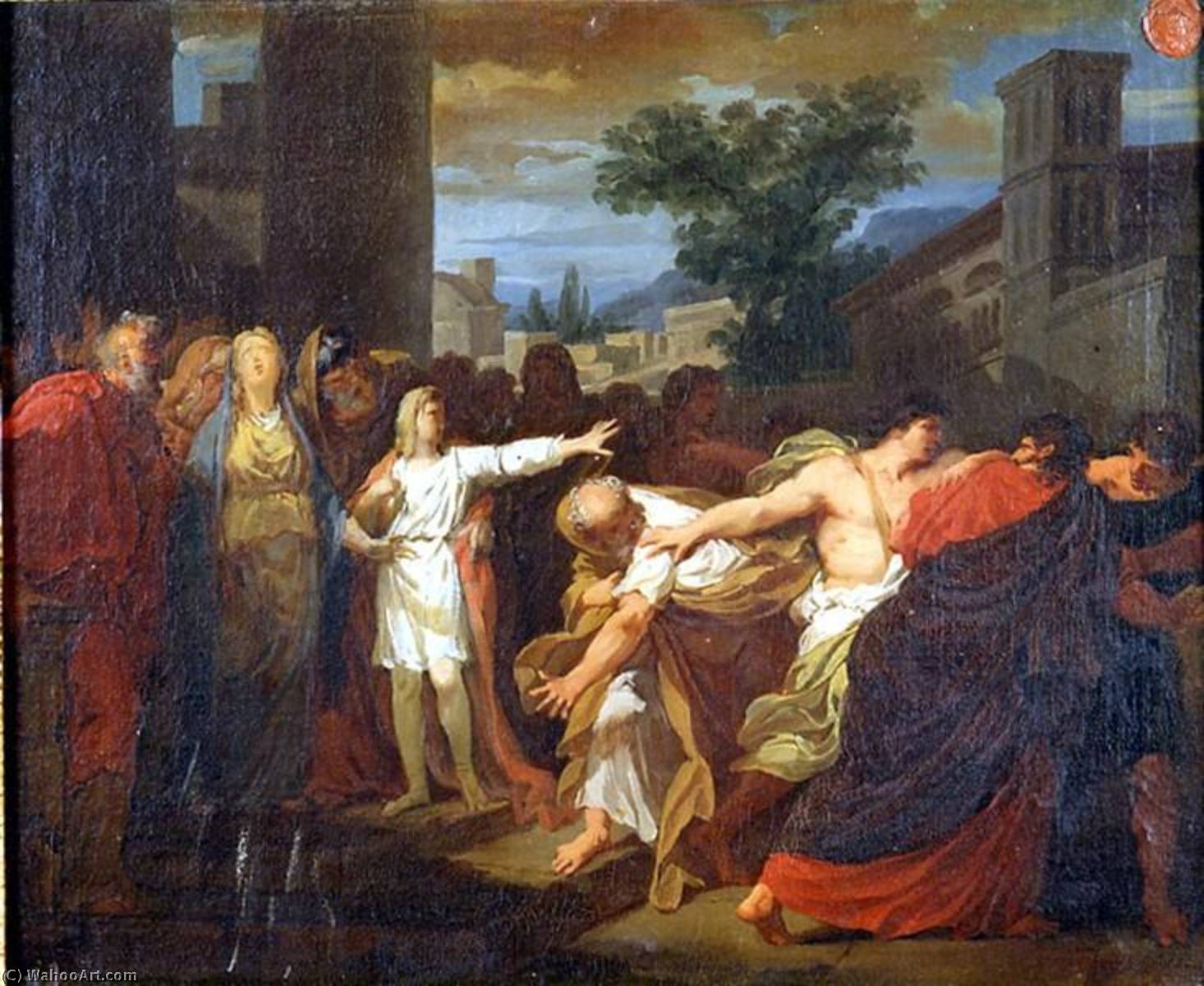 Daniel Faisant Arrêter Les Vieillards Accusateurs De La Chaste Suzanne — Jacques Reattu