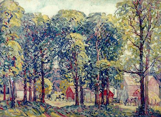 Rural Landscape, (painting) — Albert Henry Krehbiel