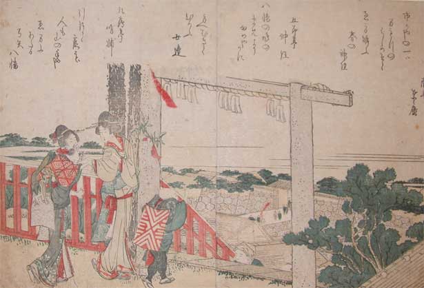 Gate Of The Shrine — Katsushika Hokusai