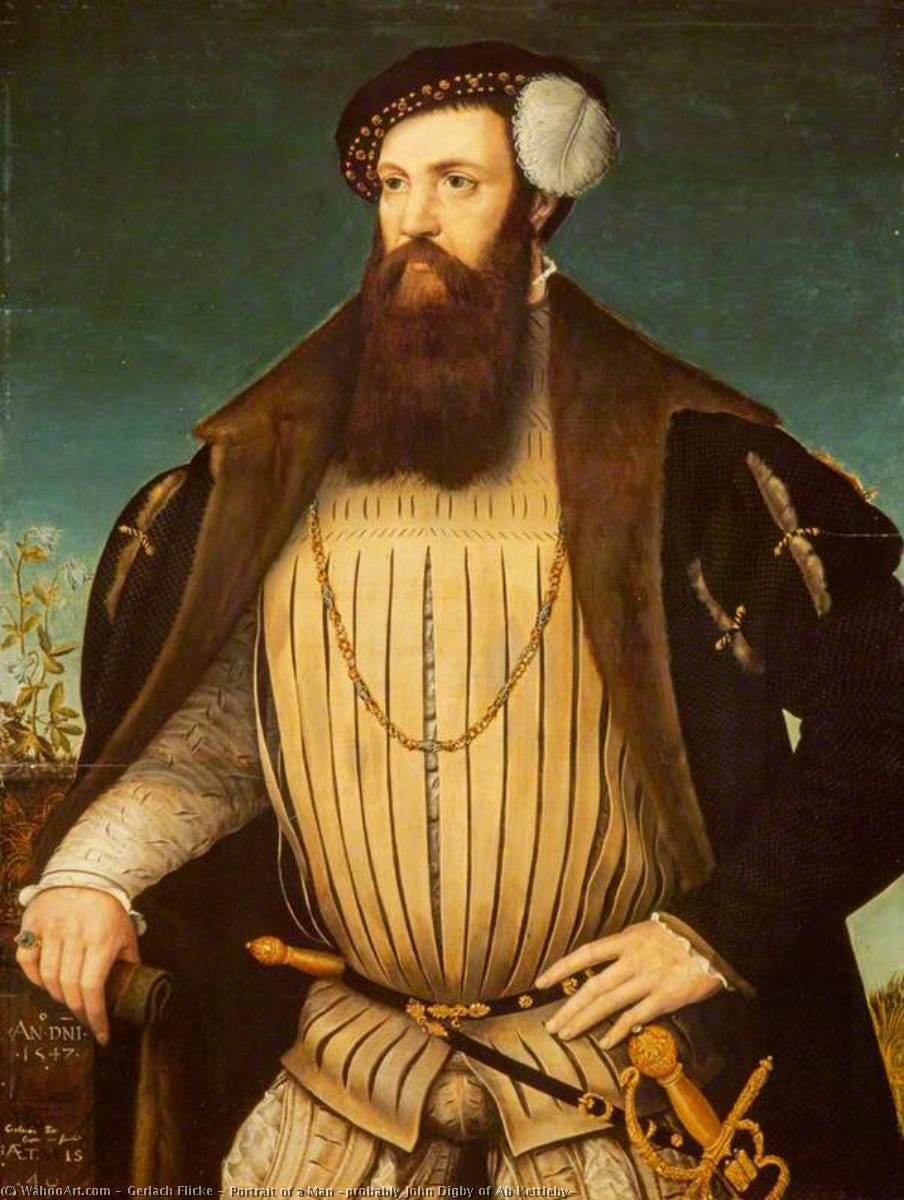 Portrait Of A Man (probably John Digby Of Ab Kettleby) — Gerlach Flicke