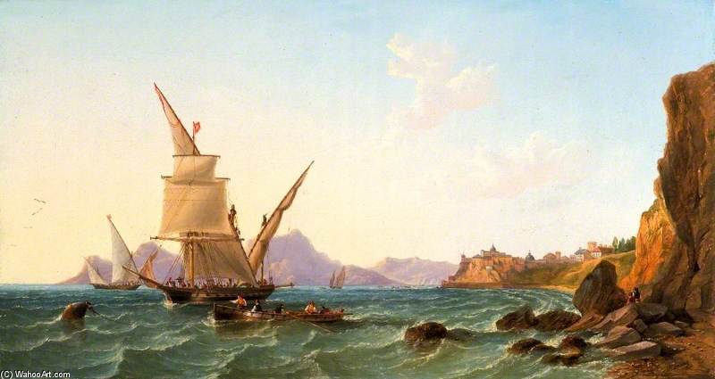 Shipping Off The Italian Coast — John Wilson Carmichael