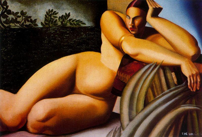 Nude On A Terrace — Tamara De Lempicka