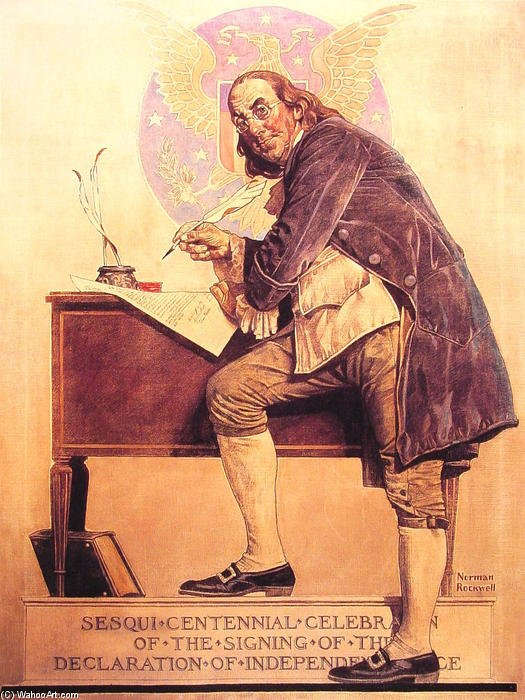 Ben Franklin0s Sesquicentennial — Norman Rockwell