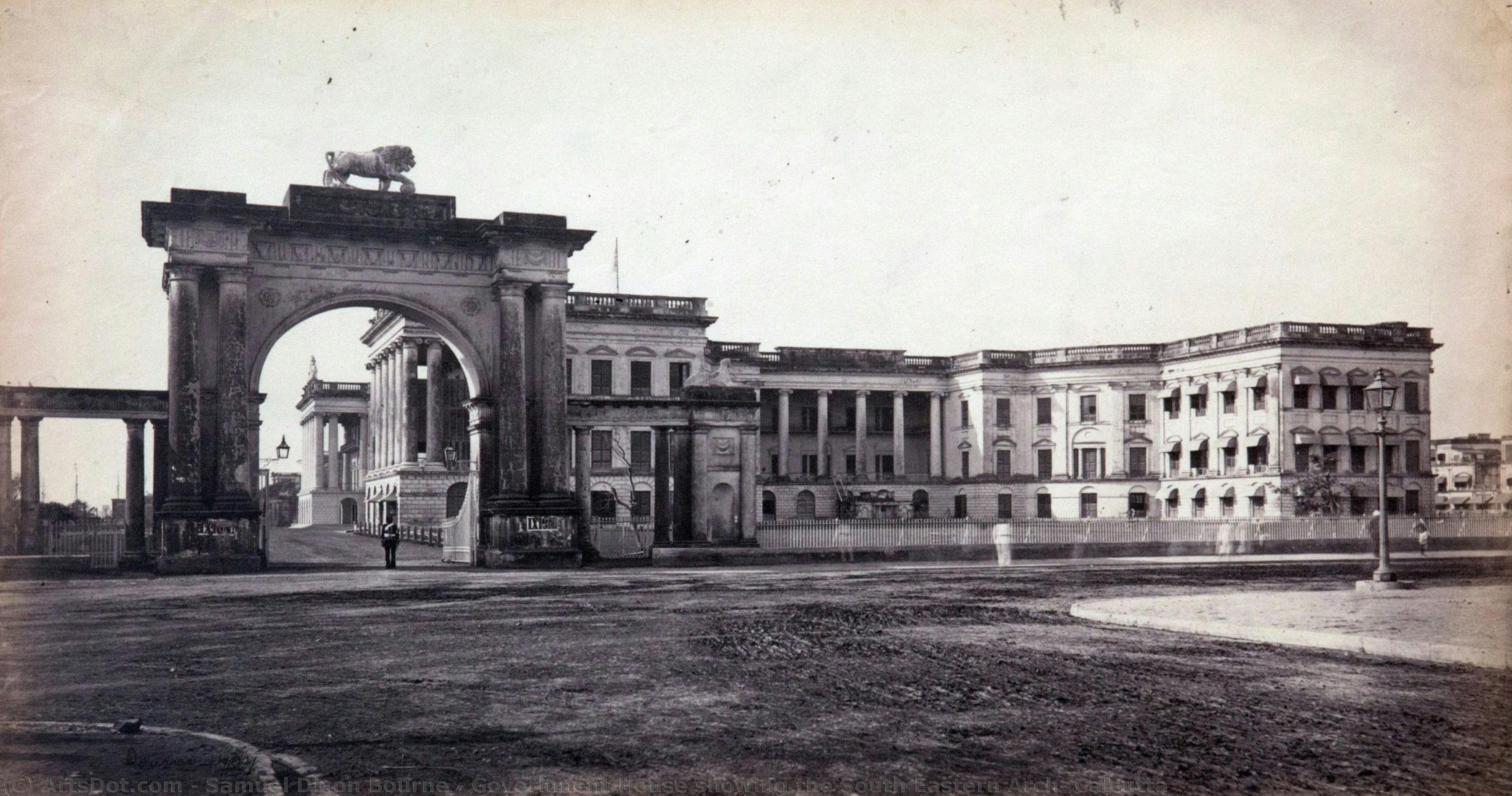 Government House Showing The South Eastern Arch, Calcutta — Samuel Dixon Bourne