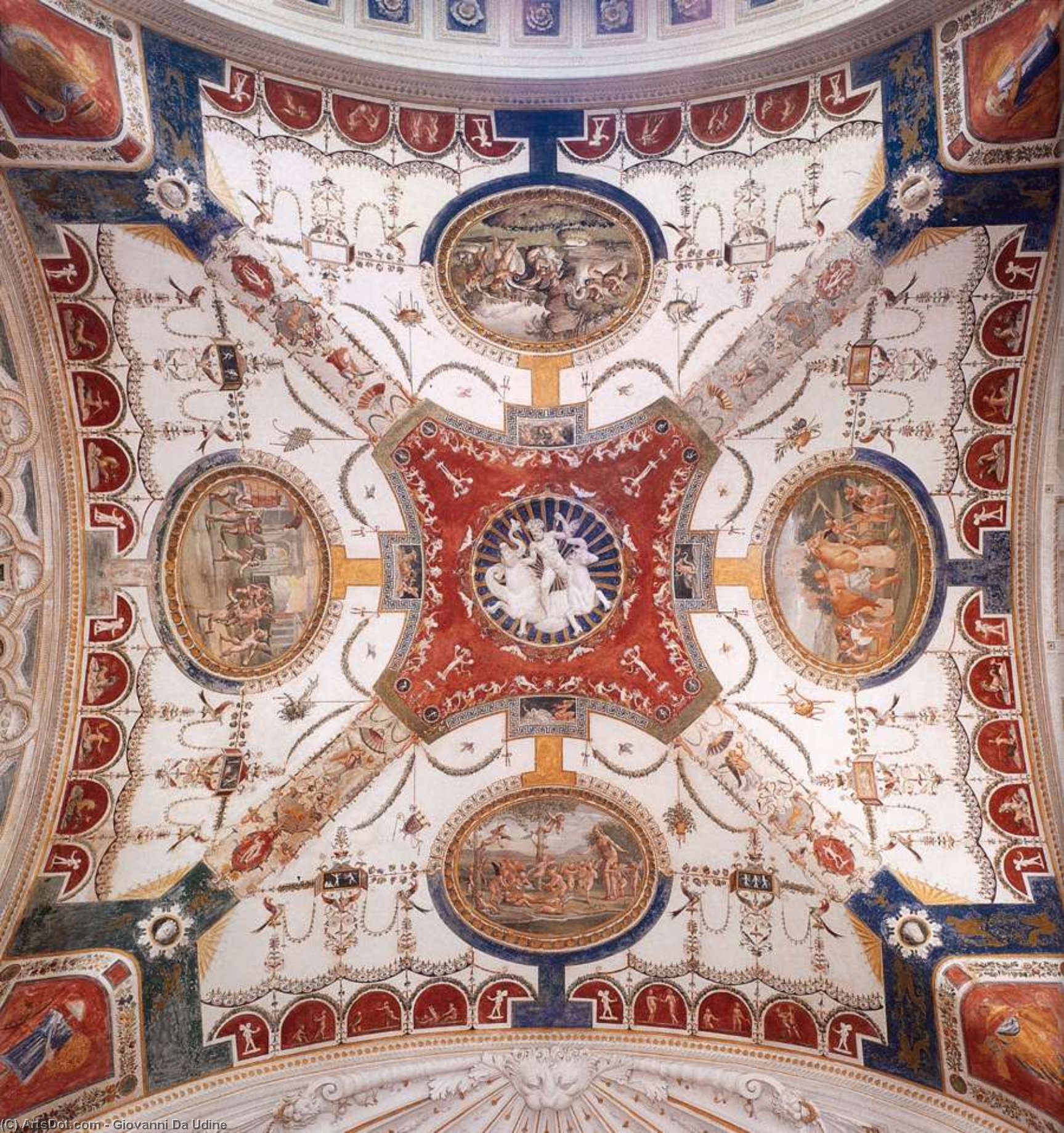 Dekoration Der Gartenloge (detail) — Giovanni Da Udine