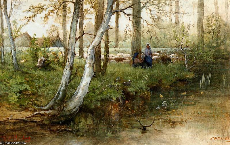 Landscape In Drenthe Sun — Hendrik Willem Mesdag
