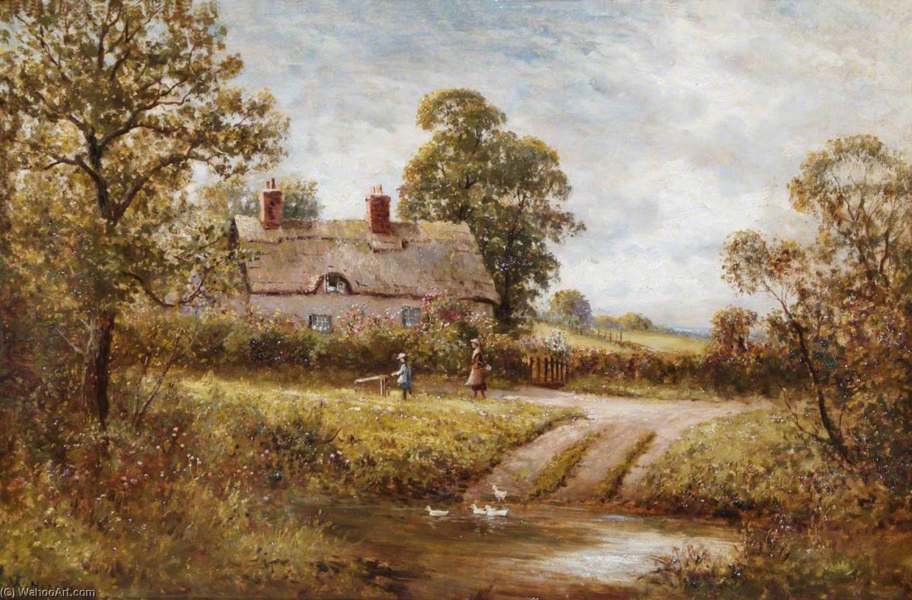 Duck Pond (painted Under The Pseudonym W. Norris) — John Bonny