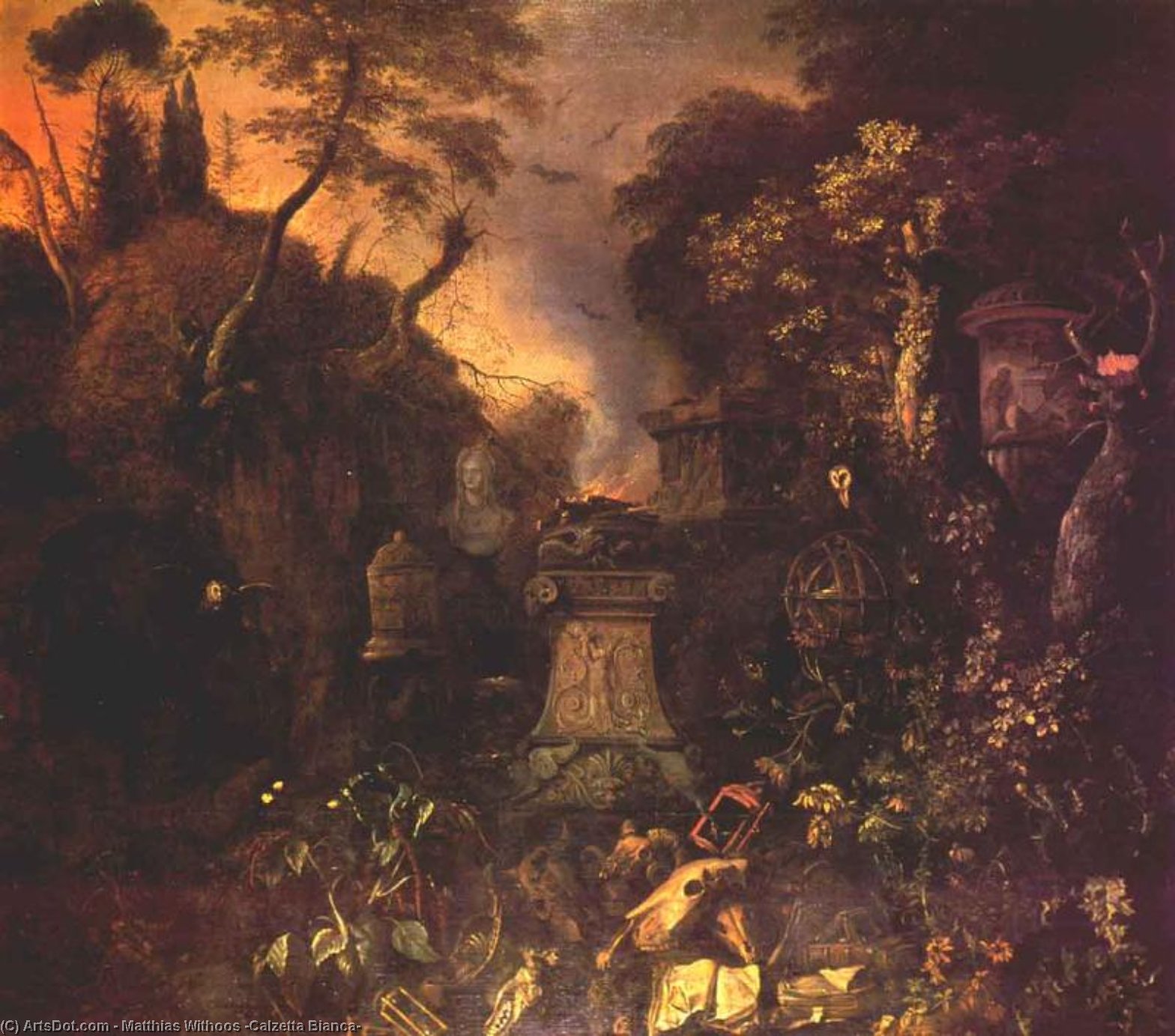 Landscape With A Graveyard — Matthias Withoos (calzetta Bianca)
