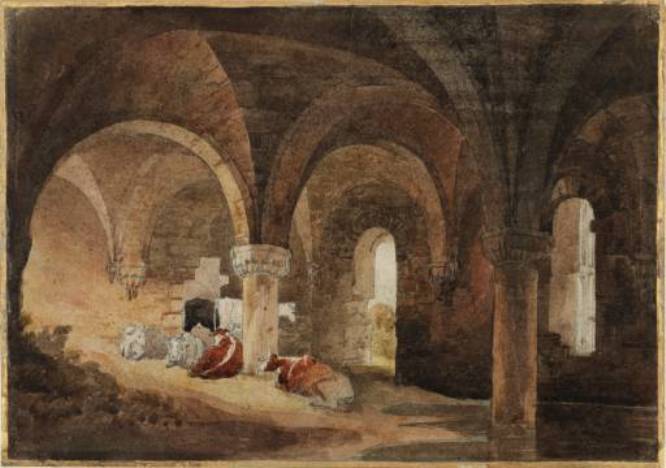 Crypt Of Kirkstall Abbey — David Cox
