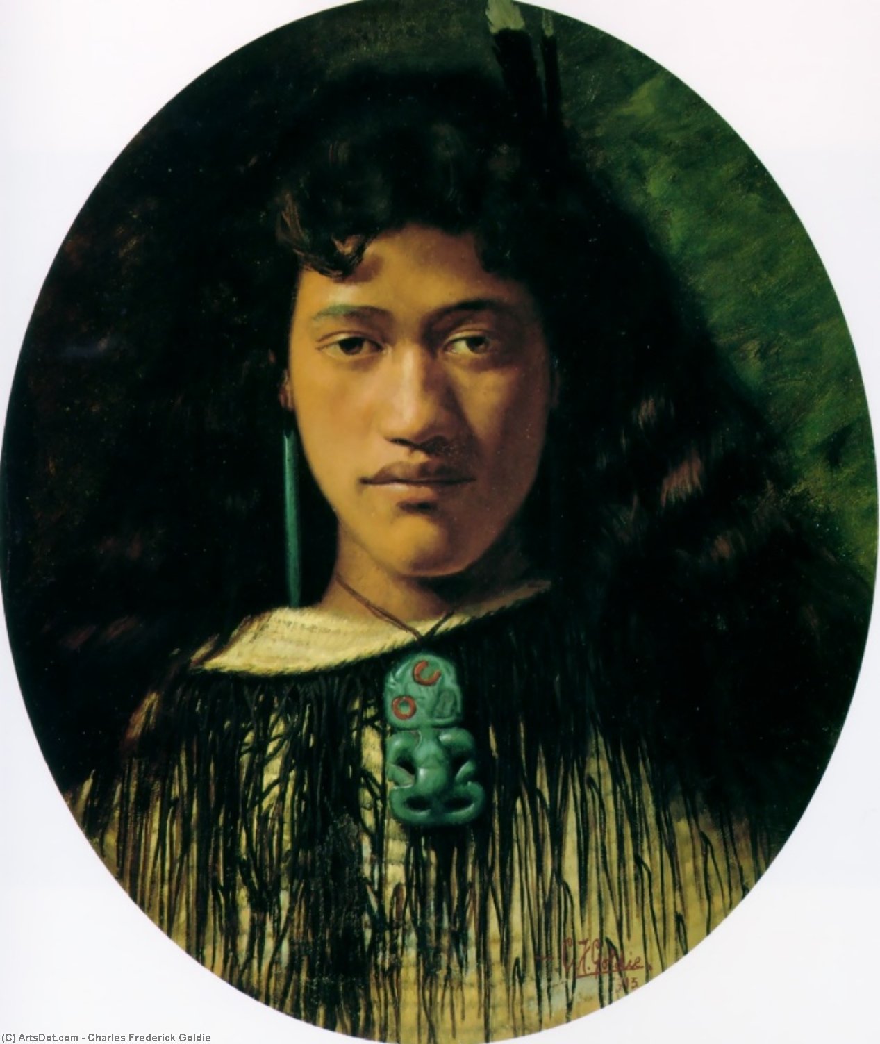 Hinemoa. The Belle Of The Kainga — Charles Frederick Goldie