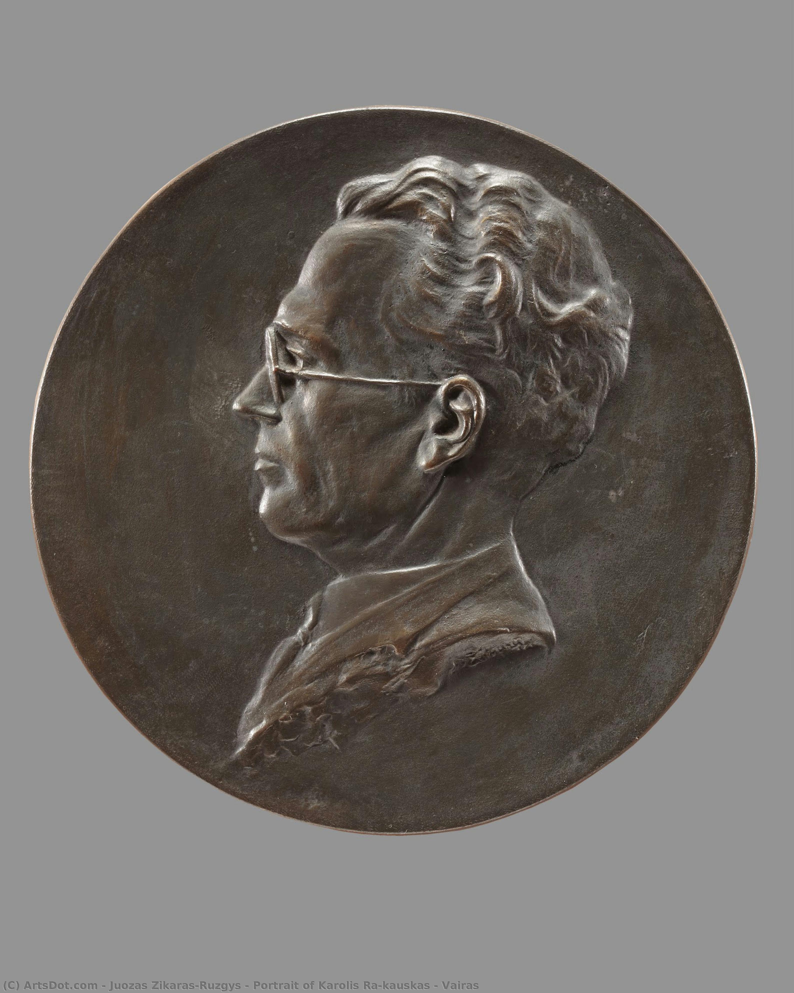Portrait Of Karolis Račkauskas – Vairas — Juozas Zikaras-ruzgys