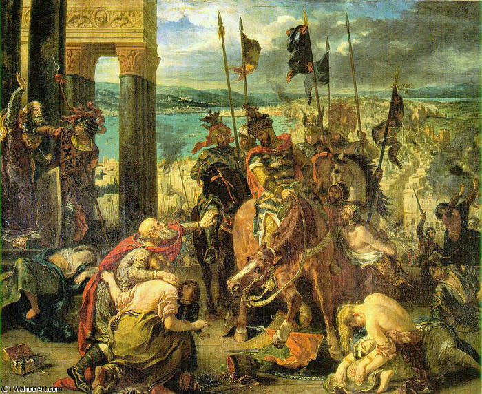 Die Ankunft Der Kreuzfahrer In Konstantinopel — Eugène Delacroix