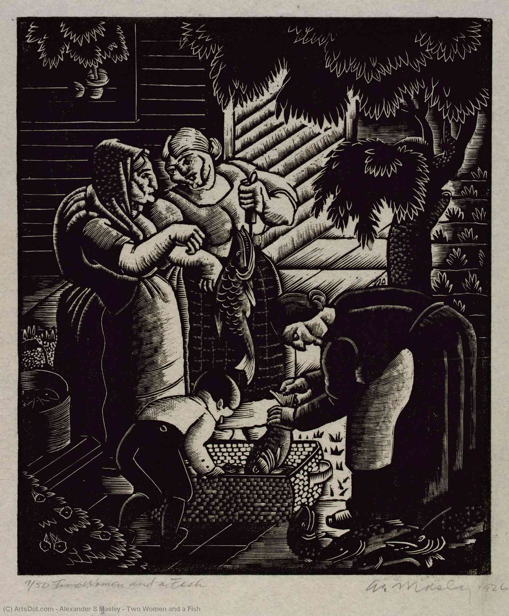 Two Women And A Fish — Alexander S Masley