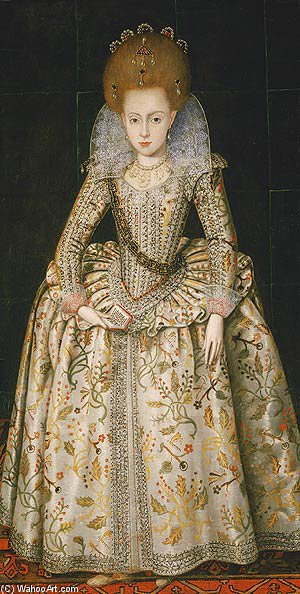 Princess Elizabeth (1596–1662), Later Queen Of Bohemia — Robert Peake The Elder
