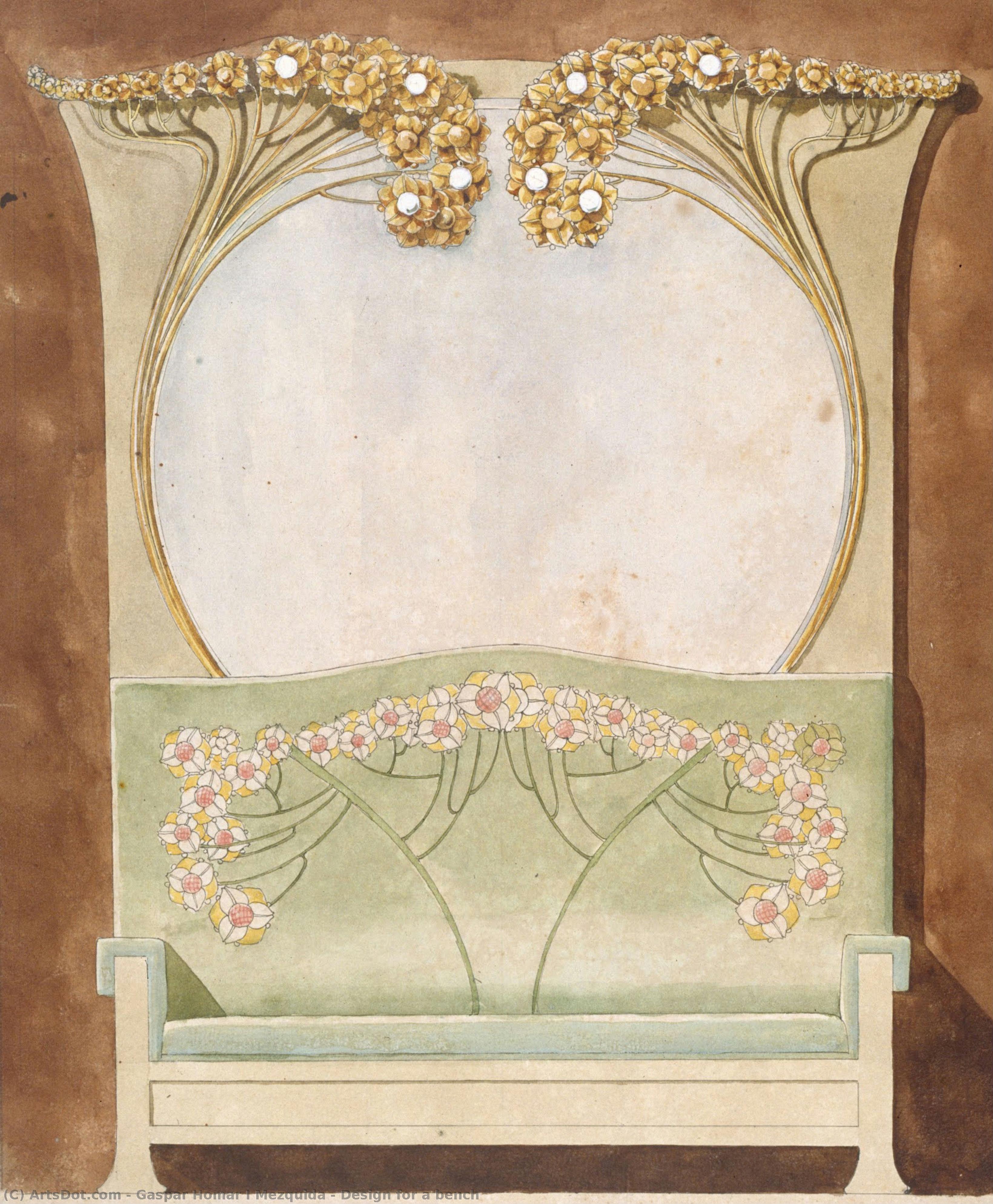 Design For A Bench — Gaspar Homar I Mezquida
