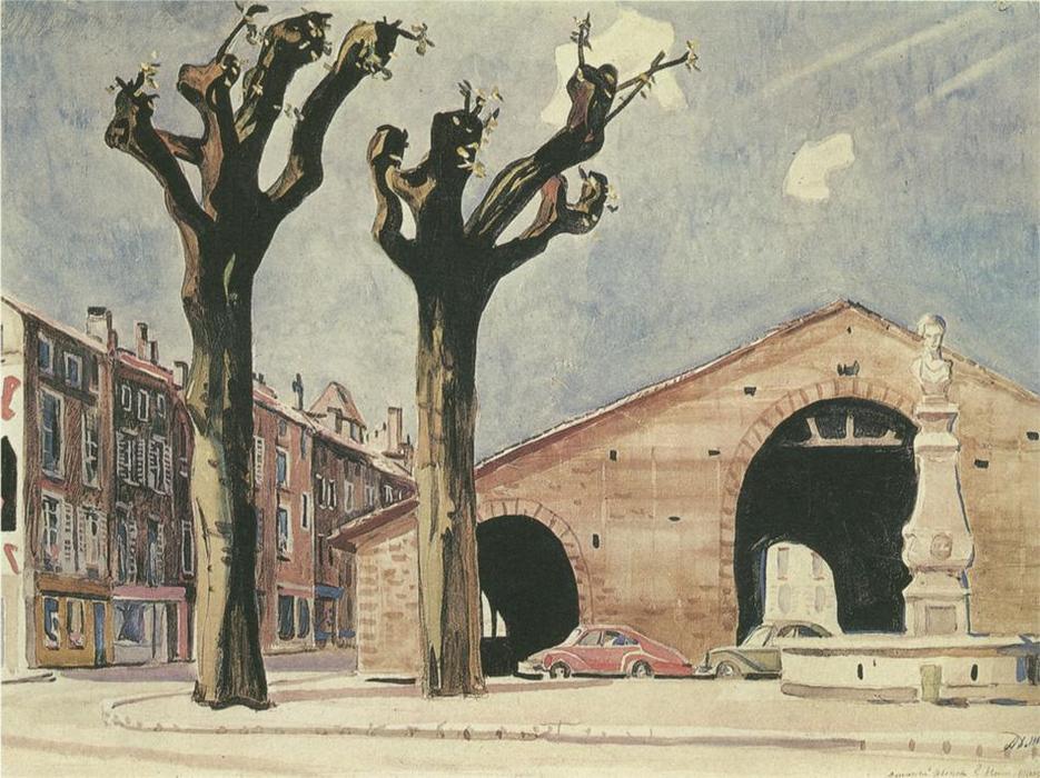 Old Market In Nimes — Aleksandr Deyneka