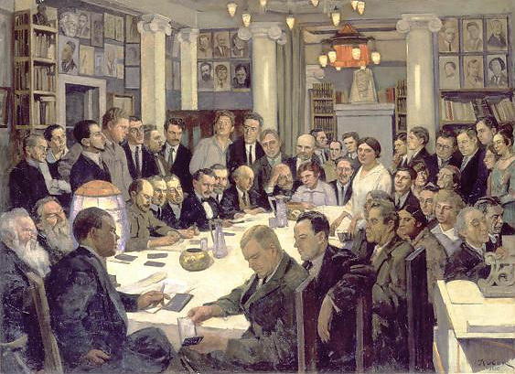 Meeting Of The Association 'nikitinsky Subbotniks' — Konstantin Yuon